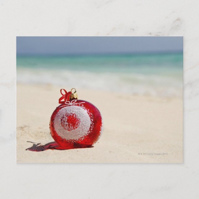 Mexico, Playa Del Carmen, christmas decoration Holiday Postcard (Front)