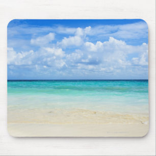 Mexico, Playa Del Carmen, tropical beach Mouse Mat