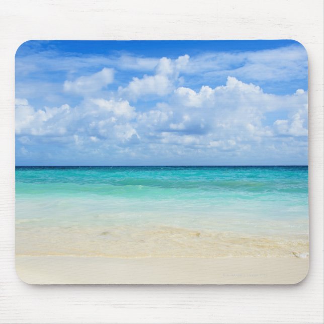 Mexico, Playa Del Carmen, tropical beach Mouse Mat (Front)