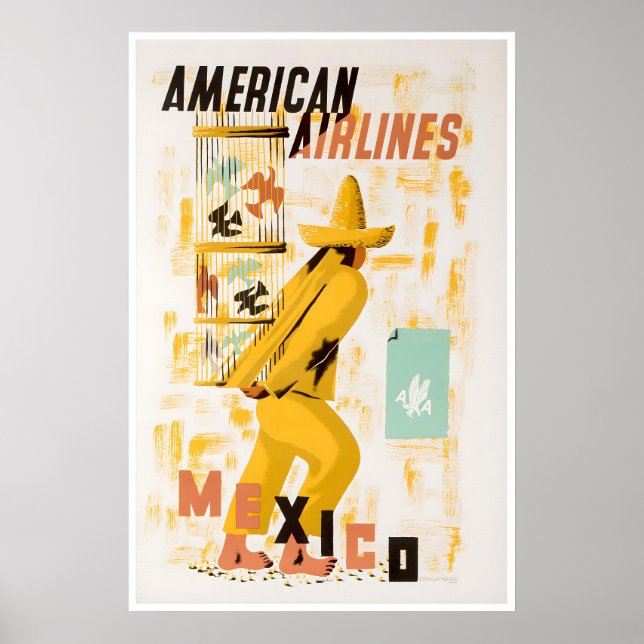 Mexico Print Mexican Art American Travel Poster (Front)