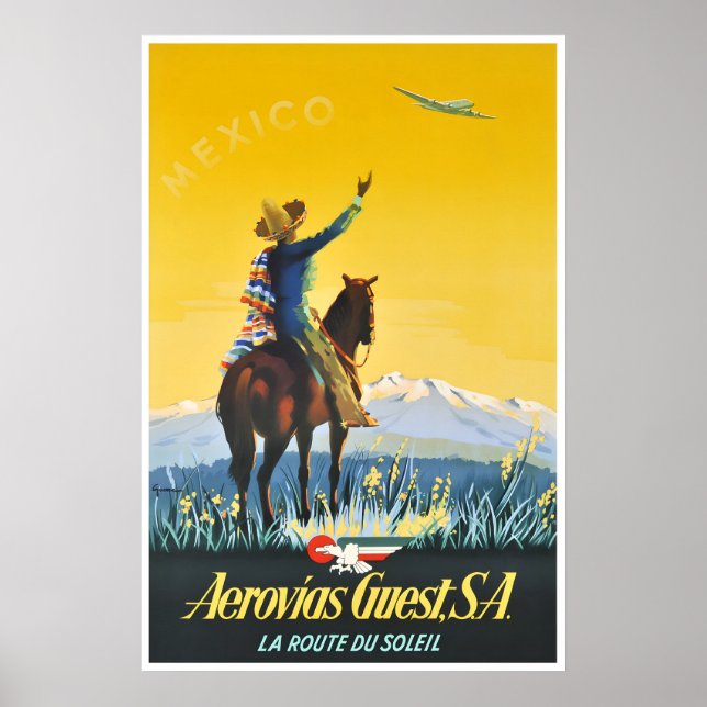 Mexico Print Travel Poster Mexican Print (XR2674)a (Front)