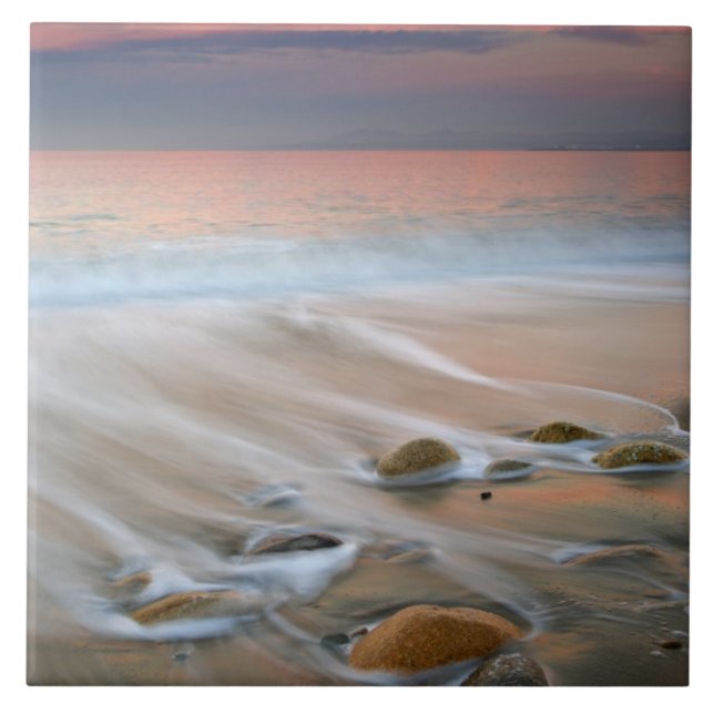 Mexico, Puerto Vallarta.  The Bay of Banderas Tile (Front)