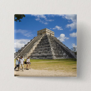 Mexico, Quintana Roo, near Cancun, Chichen 4 15 Cm Square Badge
