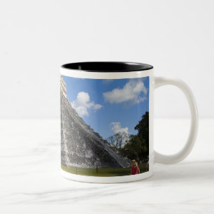 Mexico, Quintana Roo, near Cancun, Chichen 4 Two-Tone Coffee Mug