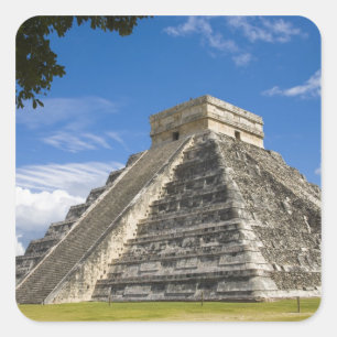 Mexico, Quintana Roo, near Cancun, Chichen 5 Square Sticker
