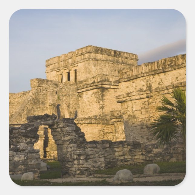 Mexico, Quintana Roo, Yucatan Peninsula, Square Sticker (Front)