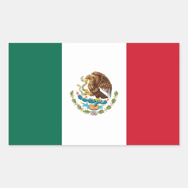 MEXICO RECTANGULAR STICKER (Front)