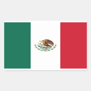MEXICO RECTANGULAR STICKER