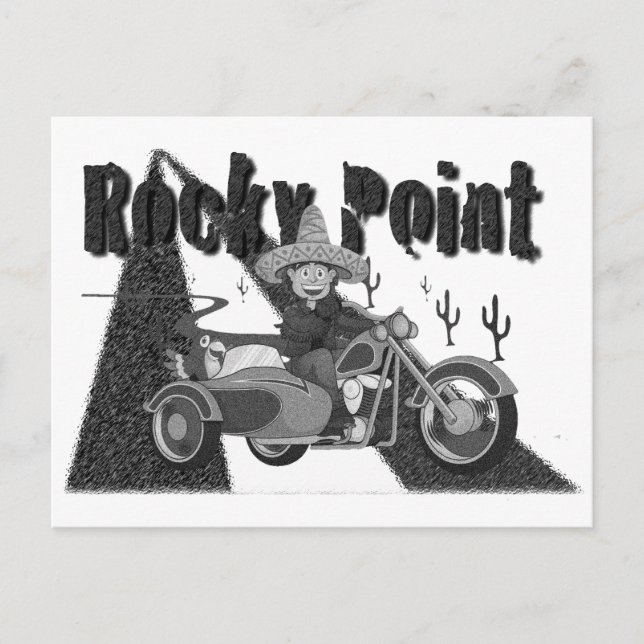 Mexico Rocky Point Grunge Postcard (Front)