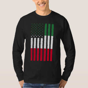 Mexico Roots Usa Flag Heritage Half Mexican Americ T-Shirt