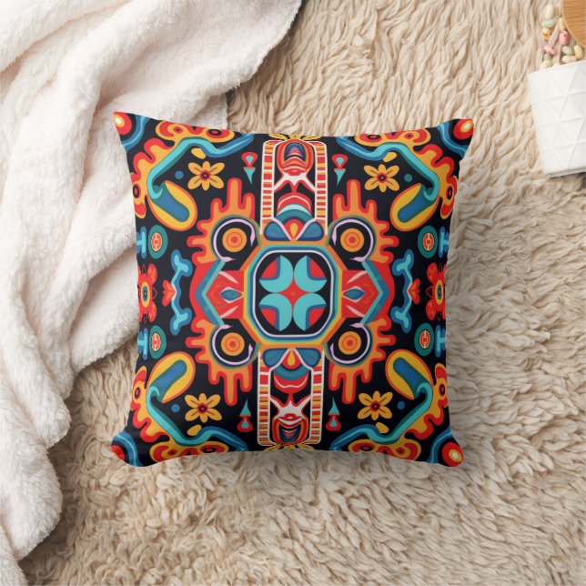 Mexico’s Huichol Art Cushion (Blanket)