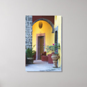 Mexico, San Miguel de Allende, Archway entrance Canvas Print