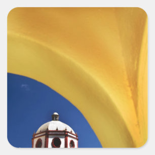 Mexico, San Miguel de Allende. Church framed Square Sticker