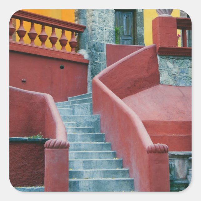 Mexico, San Miguel de Allende, Colourful Square Sticker (Front)