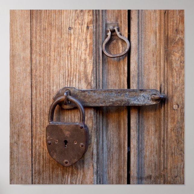 Mexico, San Miguel De Allende. Detail Of A Door Poster (Front)