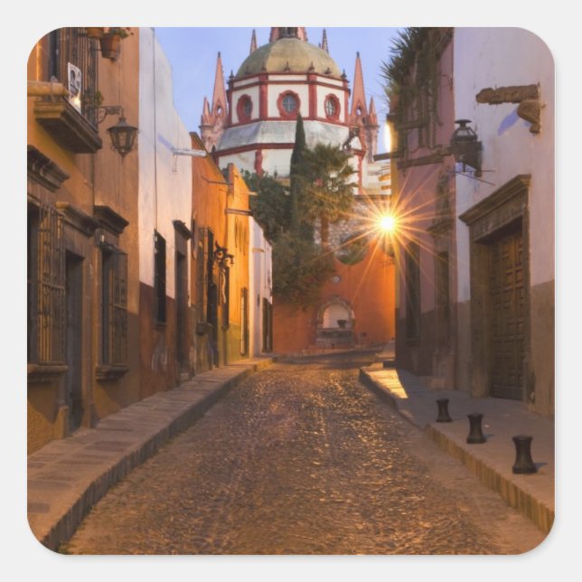 Mexico, San Miguel de Allende. Early morning Square Sticker (Front)