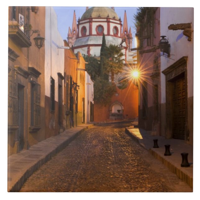 Mexico, San Miguel de Allende. Early morning Tile (Front)