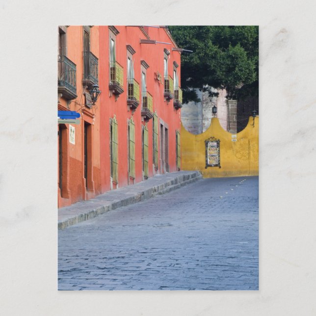 Mexico, San Miguel de Allende, Homes along Postcard (Front)