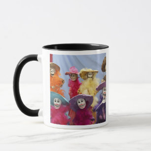 Mexico. Skeletal Catrinas, figures celebrating Mug