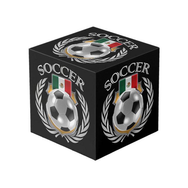 Mexico Soccer 2016 Fan Gear Cube (Front Angled)