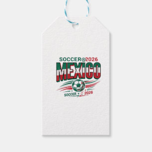 Mexico Soccer 2026 Soccer Bold Country Typography Gift Tags