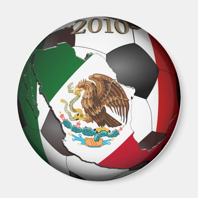 Mexico Soccer Ball Magnet (Front)