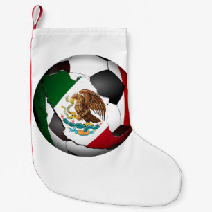 Mexico Soccer Ball Small Christmas Stocking