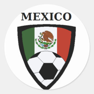 Mexico Soccer Classic Round Sticker