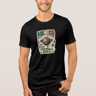 MEXICO Soccer Football Custom 2026 Tri-Blend Shirt