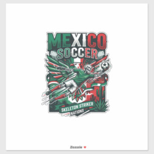 Mexico Soccer Skeleton Striker Nations Premium Spo