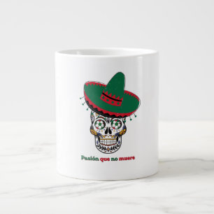 Mexico Soccer Skull 2026 - Pasión Que No Muere Foo Large Coffee Mug