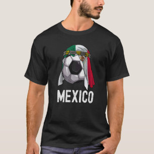 Mexico Soccer Team 2022 Arab Keffiyeh Mexico Flag T-Shirt
