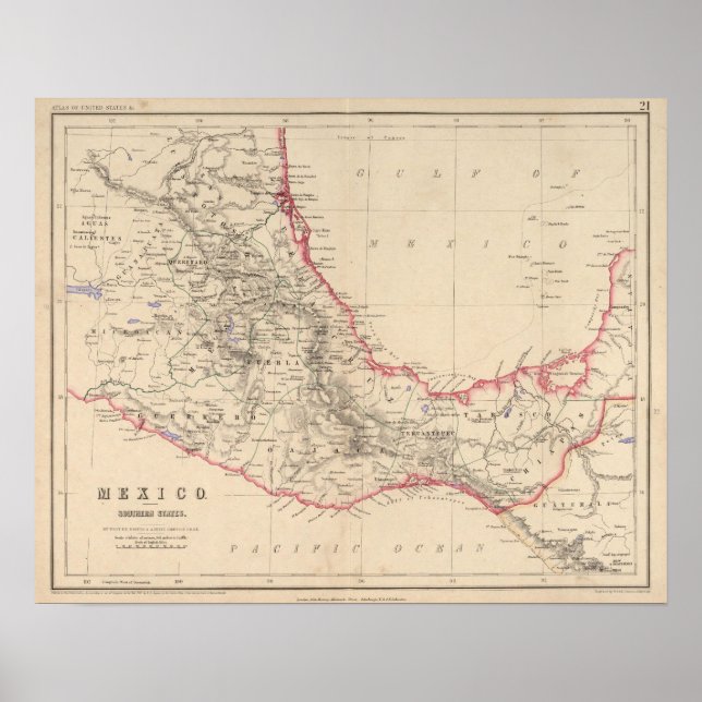 Mexico Southern States Poster (Front)