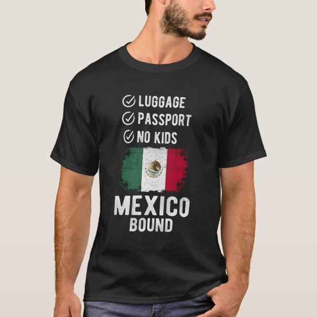 Mexico Souvenir Travel Vacation Mexico T-Shirt (Front)