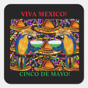 MEXICO SQUARE STICKER