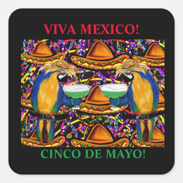 MEXICO SQUARE STICKER (Front)