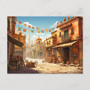 Mexico Streets Postcard