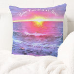 Mexico Sunset 0909 Cushion<br><div class="desc">Painting "Mexico Sunset 0909" Collection Accent your home with custom pillows and make yourself the envy of the neighbourhood. These pillows are soft and wrinkle-free. This is the perfect complement to your home décor! Personalise on the product page or click the "Customise" button for more design options. Design created from...</div>