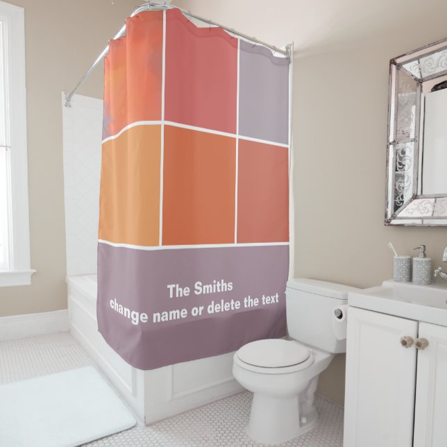 Mexico Sunset Colours Shower Curtain (In Situ)