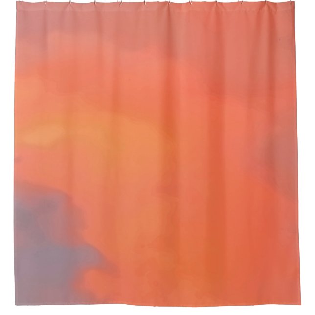 Mexico Sunset Colours Shower Curtain (Front)