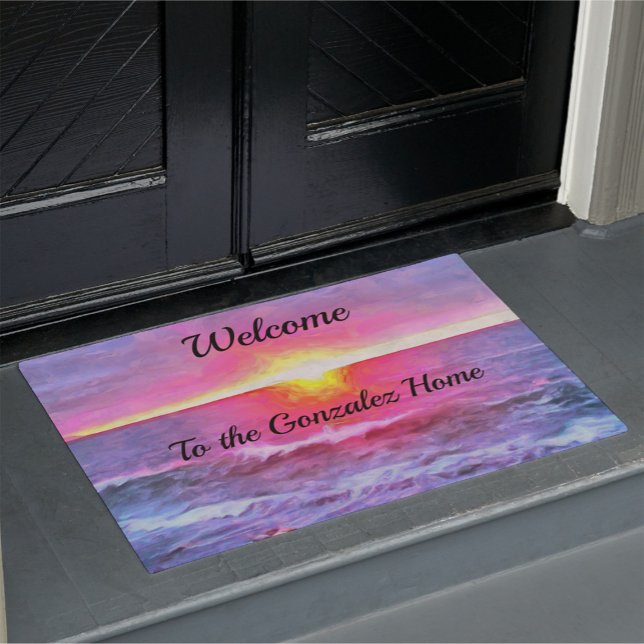 Mexico Sunset Welcome 0909 Doormat (Creator Uploaded)