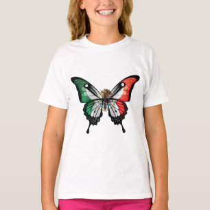 Mexico Swallowtail Butterfly Flag T-Shirt