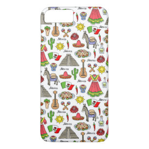 Mexico Symbols Pattern iPhone 8 Plus/7 Plus Case