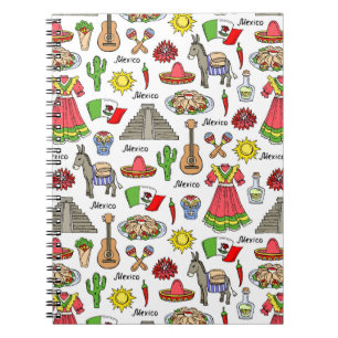 Mexico   Symbols Pattern Notebook