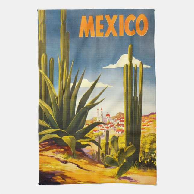 Mexico Tea Towel (Vertical)