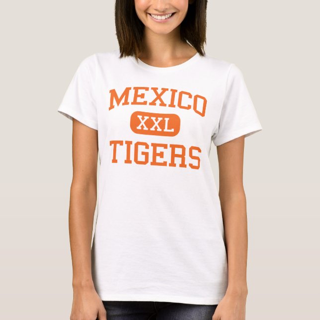 Mexico - Tigers - High School - Mexico New York T-Shirt (Front)