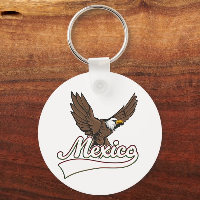 Mexico Travel logo Key Ring (Back)