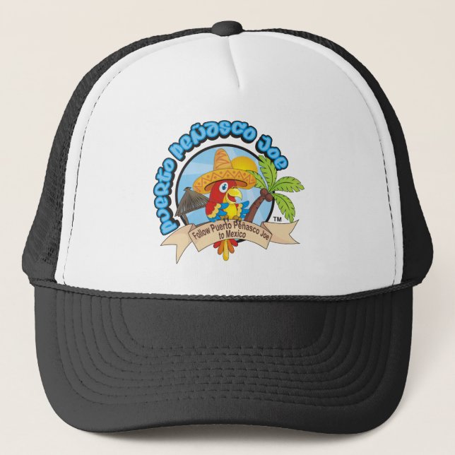 Mexico Travel Parrot Trucker Hat (Front)