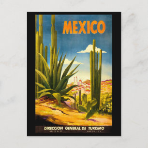 Mexico Travel Poster Postcard