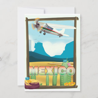 Mexico Travel poster print. Invitation